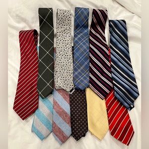 Lot of 11 Mens Ties